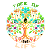 Rainbow Tree of Life Circle