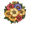 Floral Bouquet Sketch Style