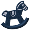 Rocking horse embroidered