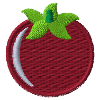 Embroidered tomato