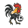 Kickerhahn Maskottchen