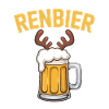 Renbier Bier mit Geweih