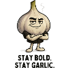 Garlic Stay Strong Cartoon