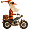 Père Noël à moto