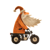 Weihnachtsmann auf Motorrad