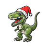 Dinosaur T-Rex Christmas
