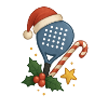 Weihnachts-Padel-Schläger