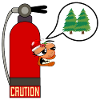 CAUTION CHRISTMAS TREE FIRE