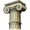 Antique Column Capital Engraving
