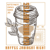 Coffee just does its job retro