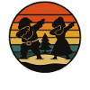 Dabbing Weihnachtsmann & Mrs Claus Retro Shirt