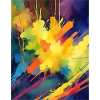 Farbexplosion Abstrakt