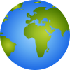 Blue Earth – Stylish Globe Illustration