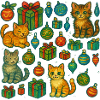 Festive Kitten Gift Pattern