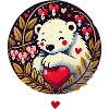 Polar Heart Hug Bear