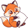 Fox Cozy and Pillow