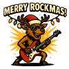 Reindeer Rockmas Festive Guitar