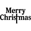 Merry Christmas Lettering Typo