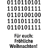 Weihnachtscode Binärmuster