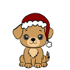 Cute Santa Dog