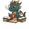 Bücherdrache Lesen statt Feuer