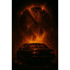 Shredded Time: Car in the Fire