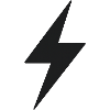 Schwarzer Blitz Symbol