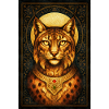 Royal lynx with golden diadem