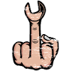 Middle Finger Stinky Finger Wrench