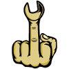 Middle Finger Stinky Finger Wrench