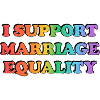 Support Marriage Equality Rainbow Colours