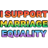 Support Marriage Equality Rainbow Colours