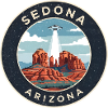 Sedona Arizona UFO Desert Sticker