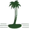 Palm Island Silhouette