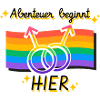 Vernetzte Pride Geschlechtsymbole