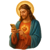 Sacred heart on the smartphone