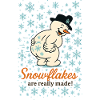 Snowflakes and Snowman Charm