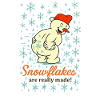 Funny Xmas Snowman Snowflakes Humour 