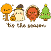 Cozy Season Friends, xmas  Kawaii 