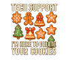 Support technique Cookies Humour Illustration