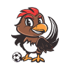 Hahn Fußball Comic