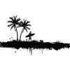 Palm Beach Silhouette Surfer