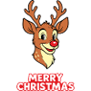 Dad Reindeer Rudolph Christmas Merry Christmas