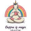 Kaffeezauber Einhorn Meditation