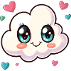 Cuddly Cloud with Hearts