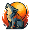 Wolf howling