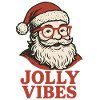 Santa Jolly Vibes Christmas Holiday Fun