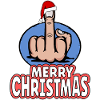 Joyeux Noël Majeur Doigt puant