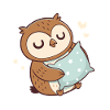 Cuddly Owl and Starry Cloud