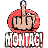 Mittelfinger Stinkefinger Montag Design used